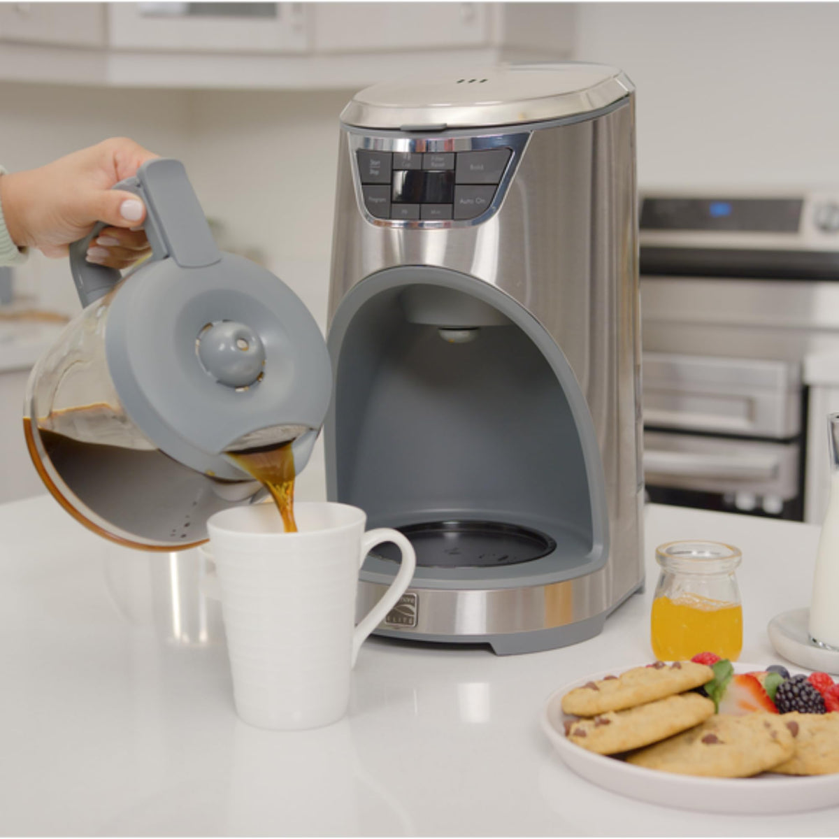 12-Cup Programmable Drip Coffee Maker with Glass Pot X648631