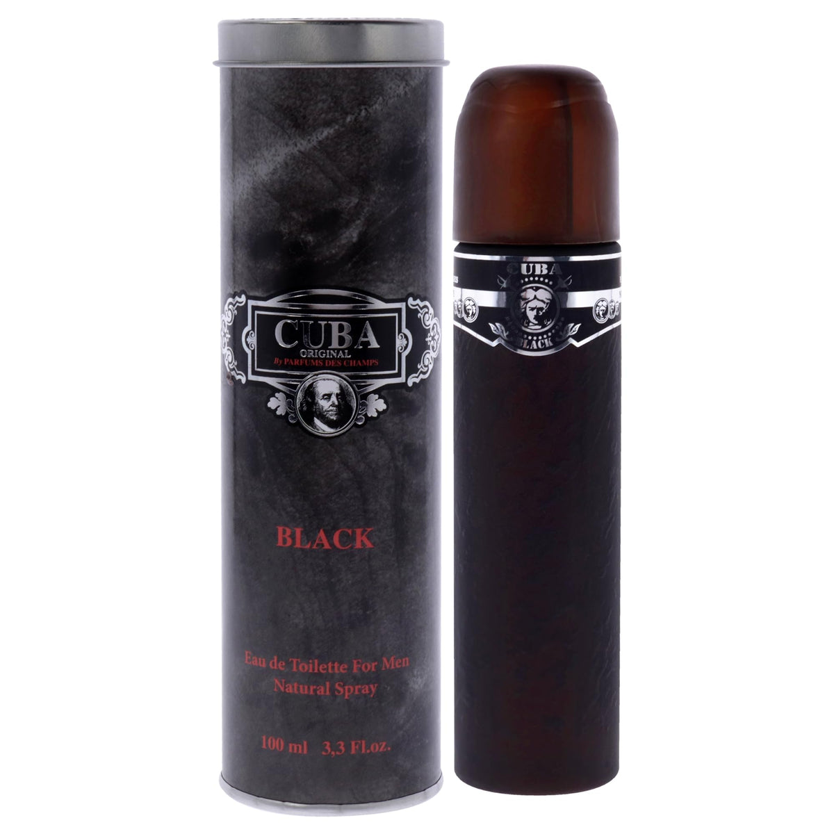 Black Men EDT Spray 3.3 Ounce N188