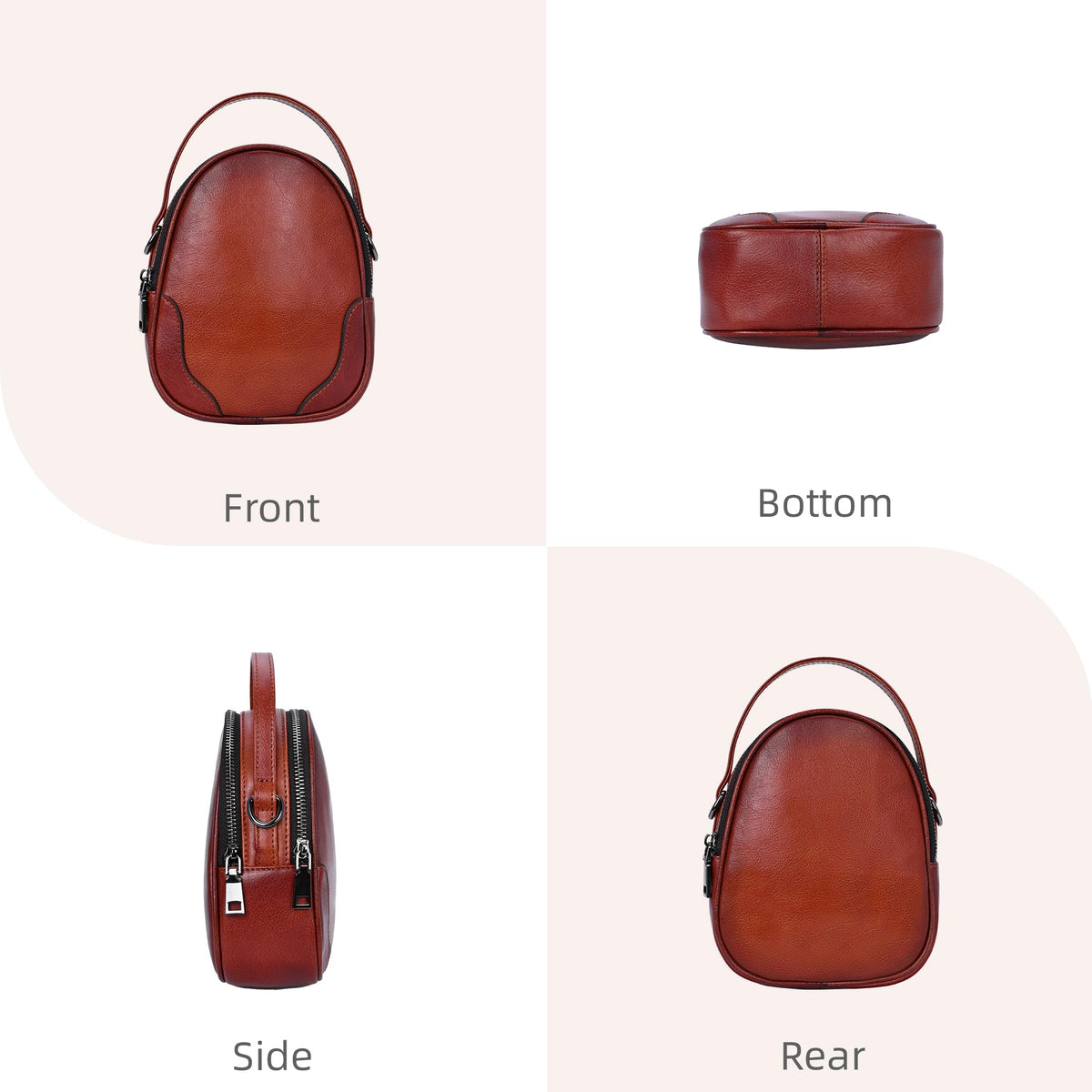 Small Leather Crossbody Bag X9370