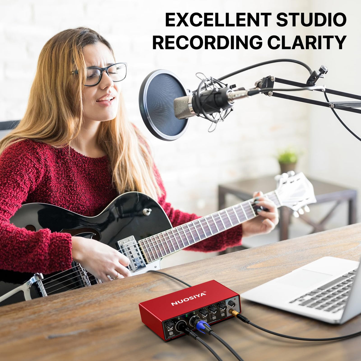 Red USB Audio Interface with 48V Phantom Power J604732