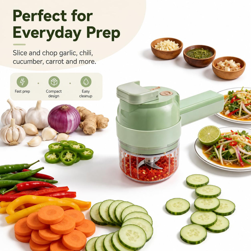 4 in 1 Handheld Electric Vegetable Cutter S36193