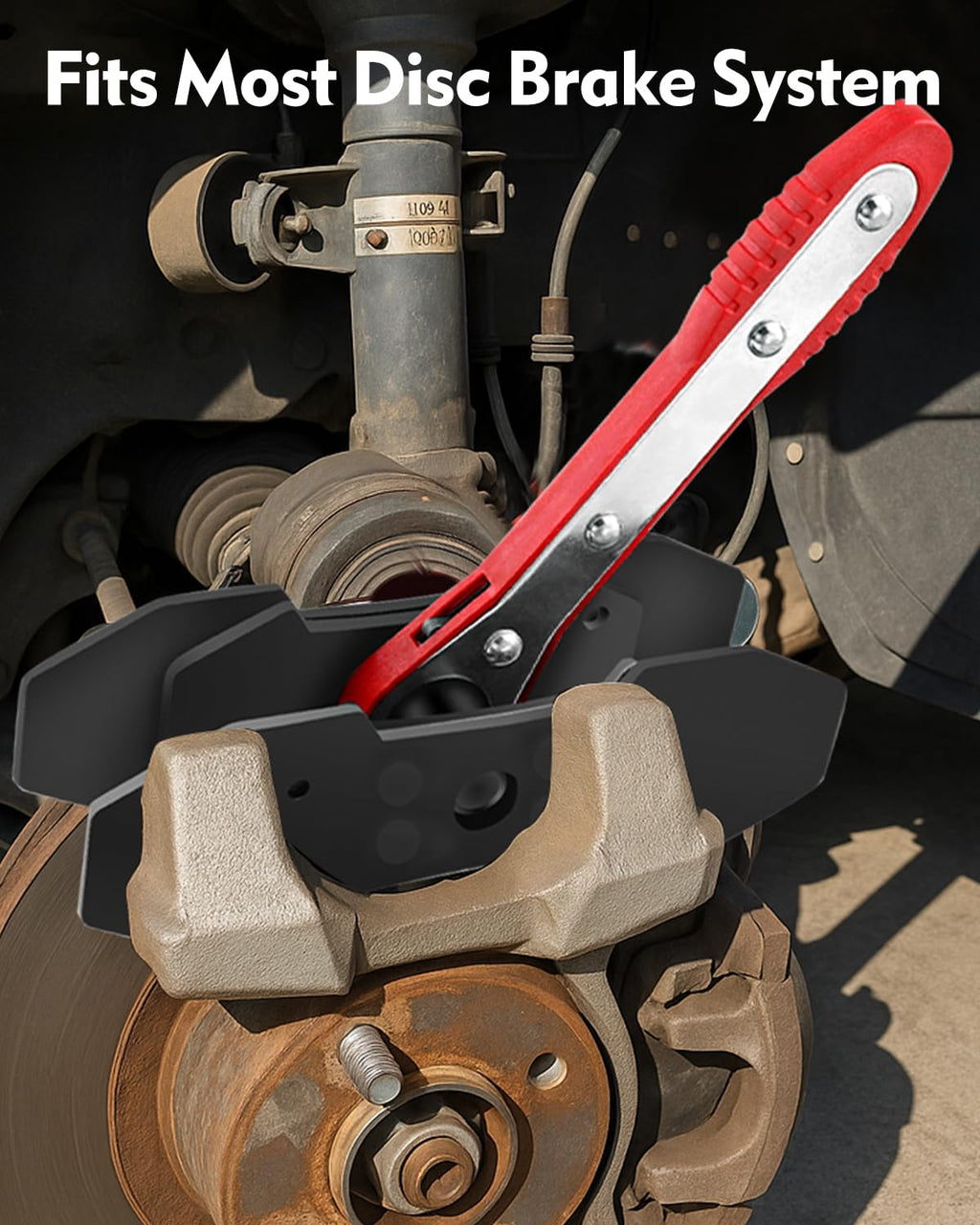 Brake Caliper Compression Tool with 2PCS Large Plates and 4 Hanger Hooks O12230