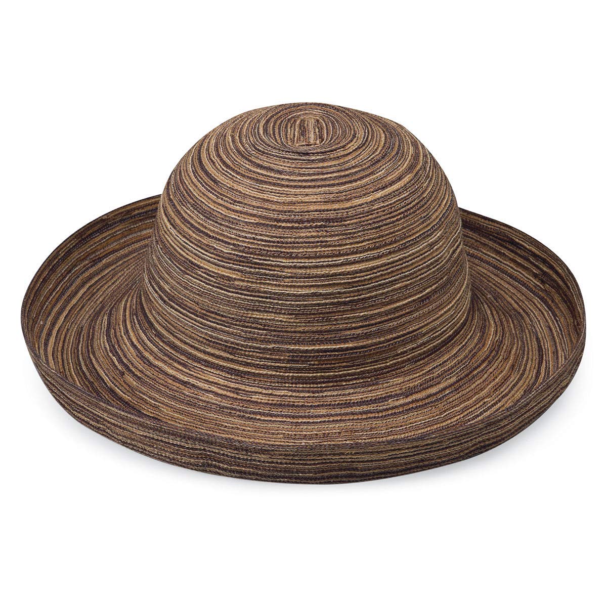 Brown UPF 30+ Wide Brim Packable Sun Hat A40625