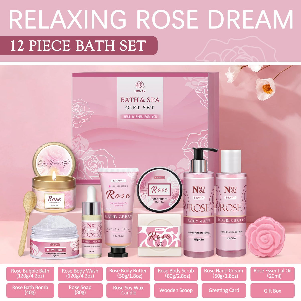12 PCS Relaxing Spa Basket V309