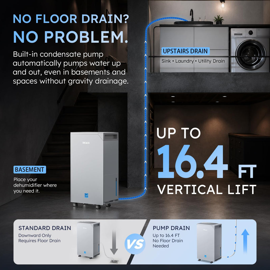 50 Pint Dehumidifier with Pump T895