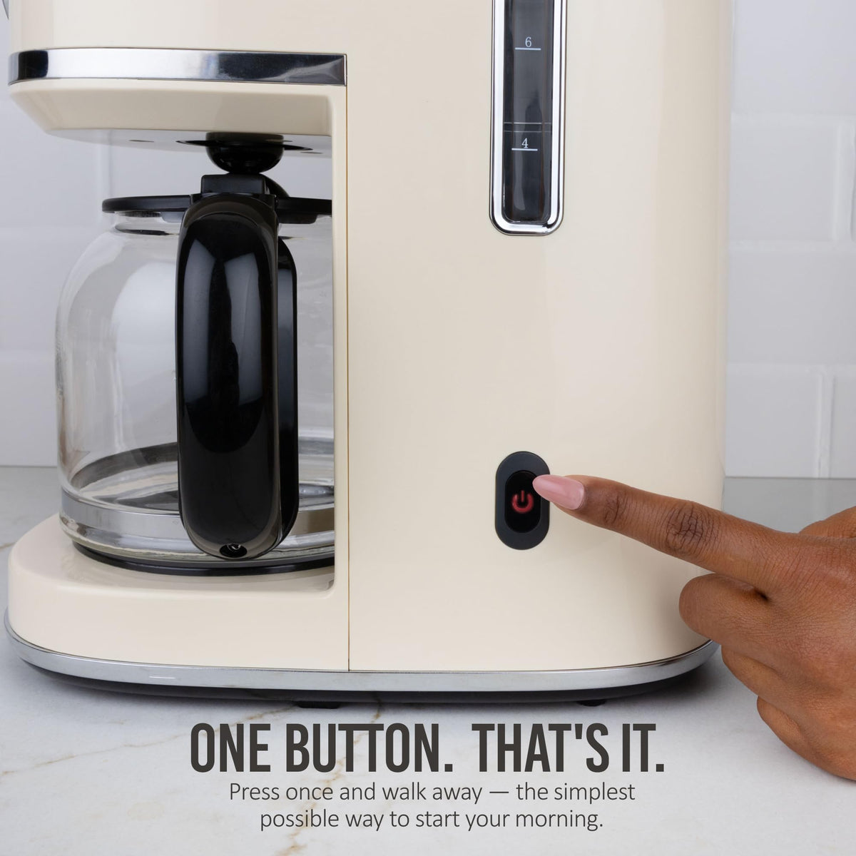 Cream 10 Cup Coffee Maker D88031