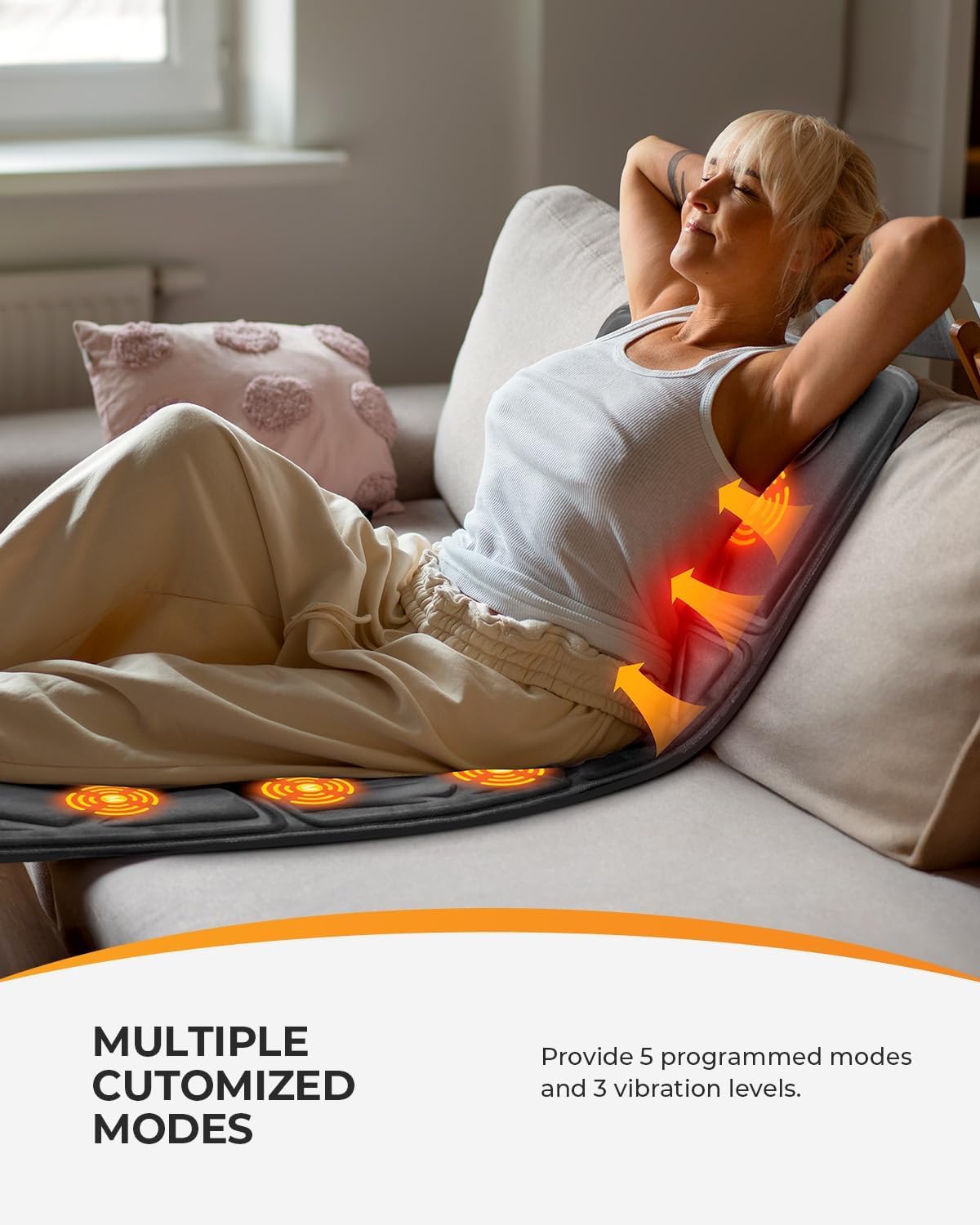Full Body Massage Mat with Heat F12648