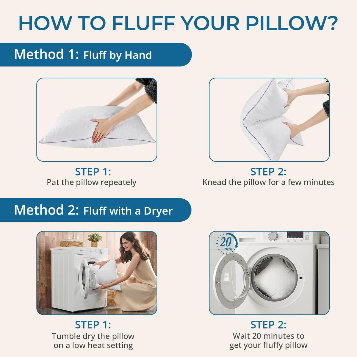 King Size Down Alternative Pillows Set of 2 R746