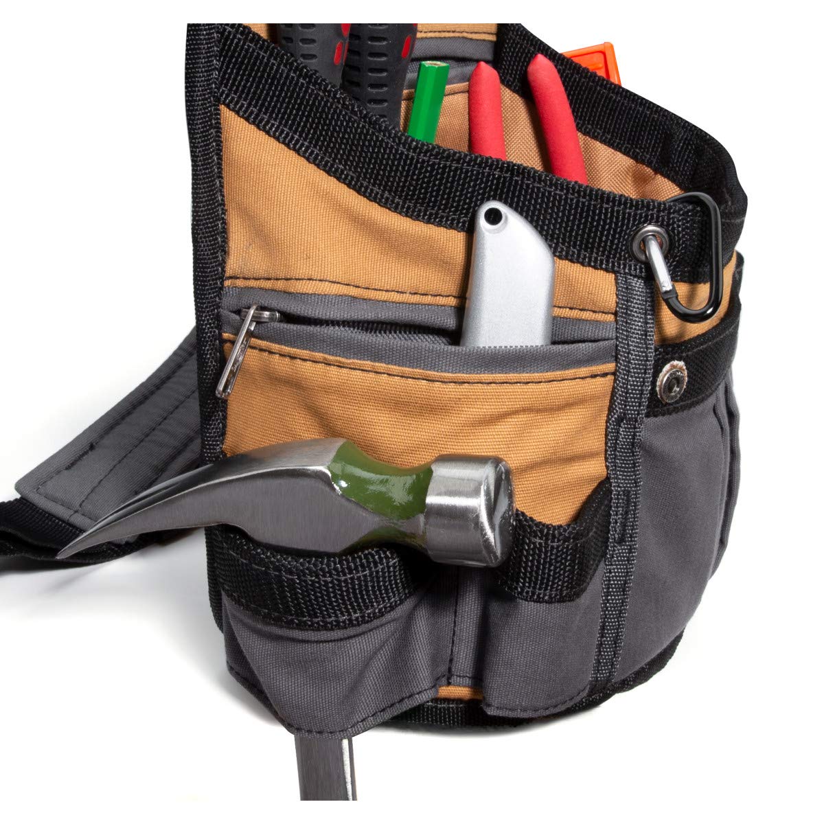 8-Pocket Padded Tool Belt Utility Pouch Adjustable 3-Inch Belt Canvas V428