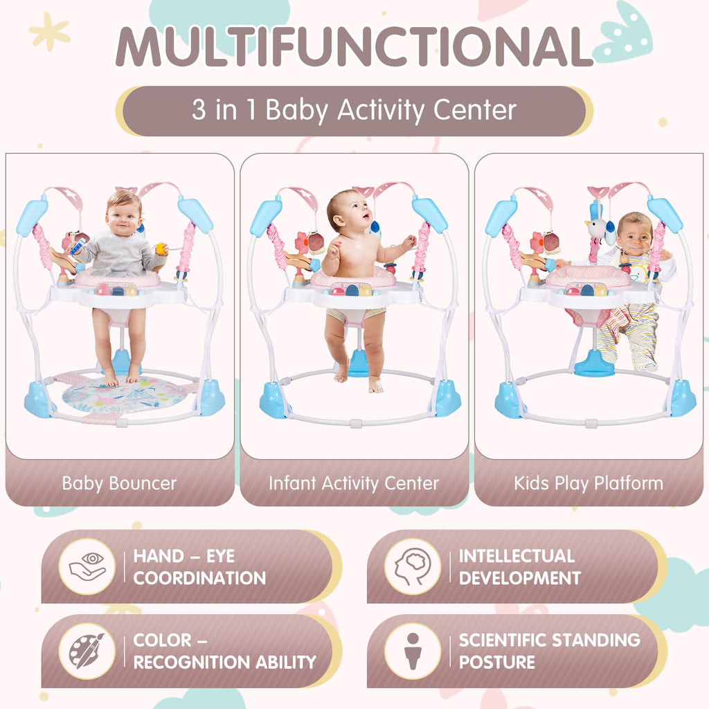 Baby Activity Center, 3-in-1 Infant Jumper and Bouncer O739003
