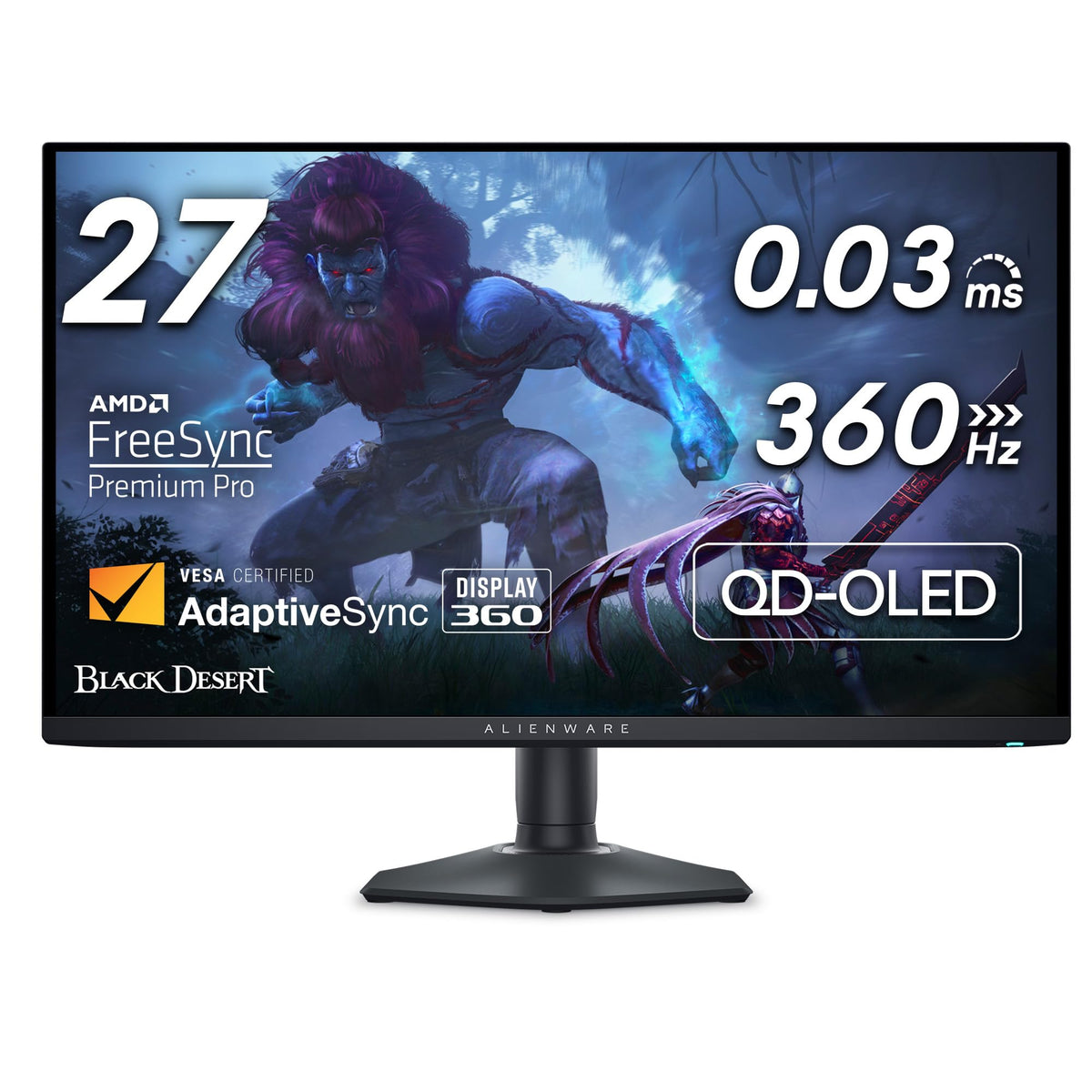 OLED Gaming Monitor 26.7-inch WQHD 360Hz Black I675