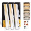 3 Packs Under Cabinet Lights 24in 18W Dimmable 5 Color Temperature Q6660