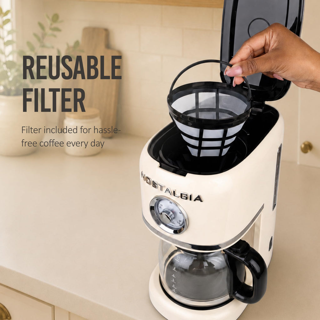 Cream 10 Cup Coffee Maker D88031