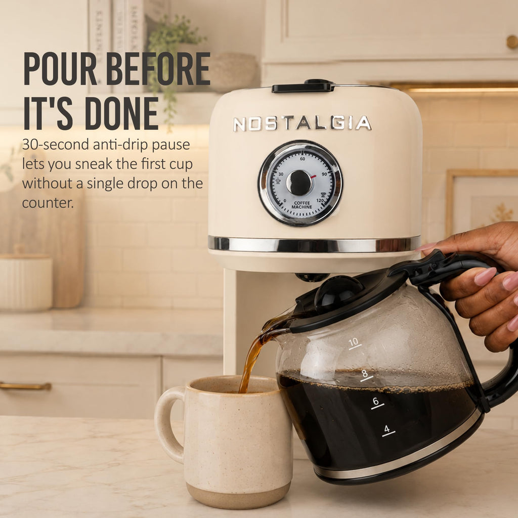 Cream 10 Cup Coffee Maker D88031