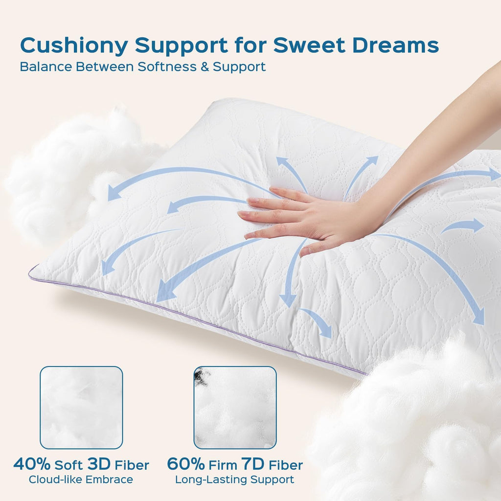 King Size Down Alternative Pillows Set of 2 R746