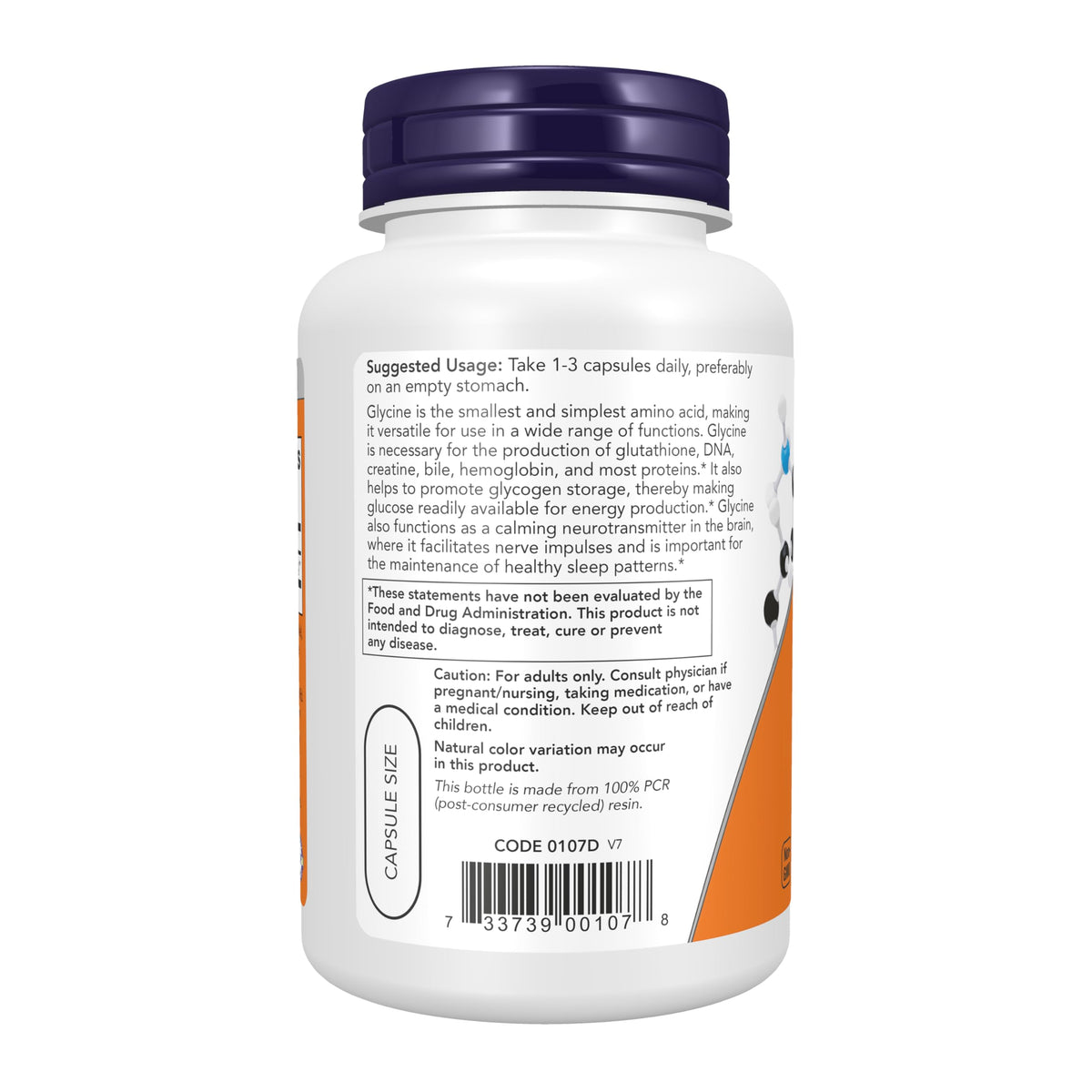 Glycine 1,000 mg 100 Veg Caps C1336