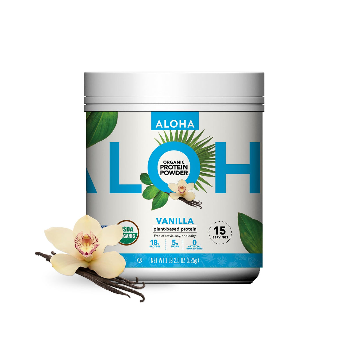 Organic Plant Based Vanilla Protein Powder 19.6 oz G359124