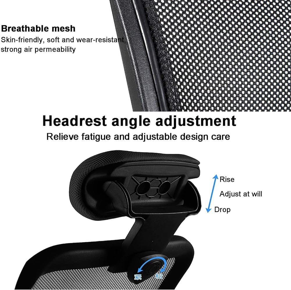 Orange Mesh Ergonomic Office Chair with Lumbar Support X660075