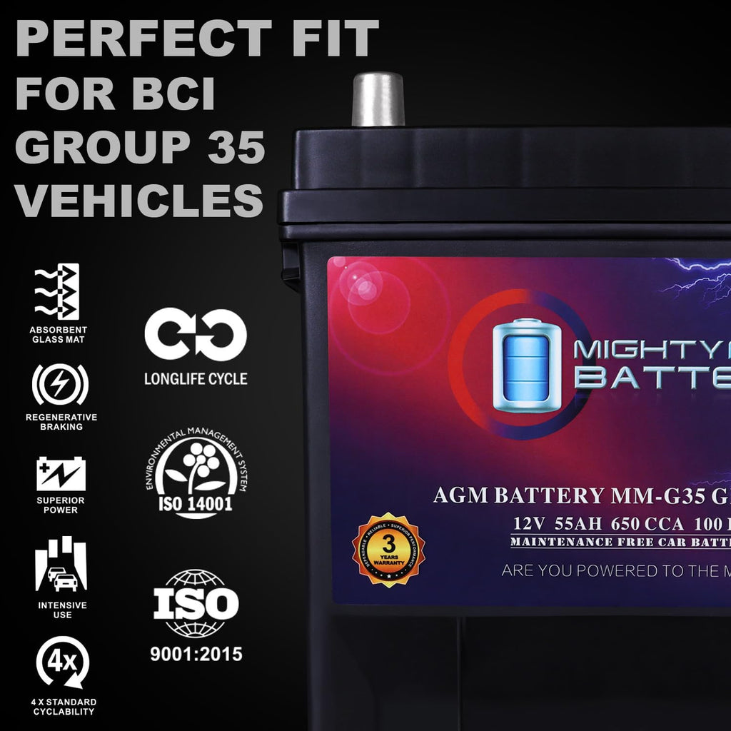 12V 55Ah AGM Replacement Battery P726