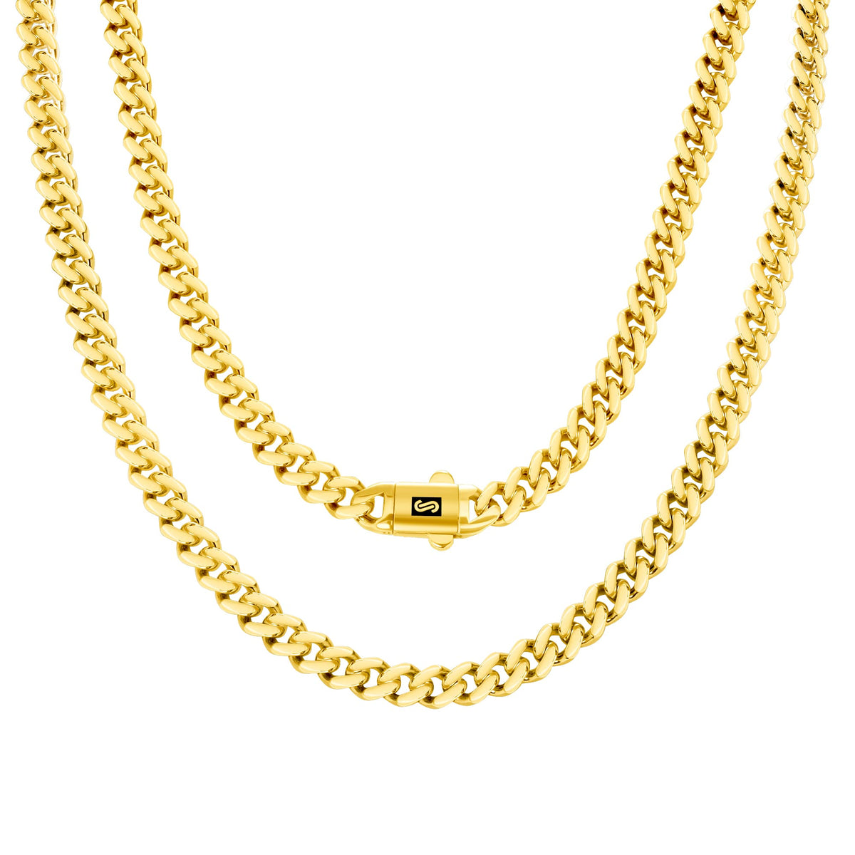 14k Yellow Gold 6mm Cuban Chain Necklace N754296