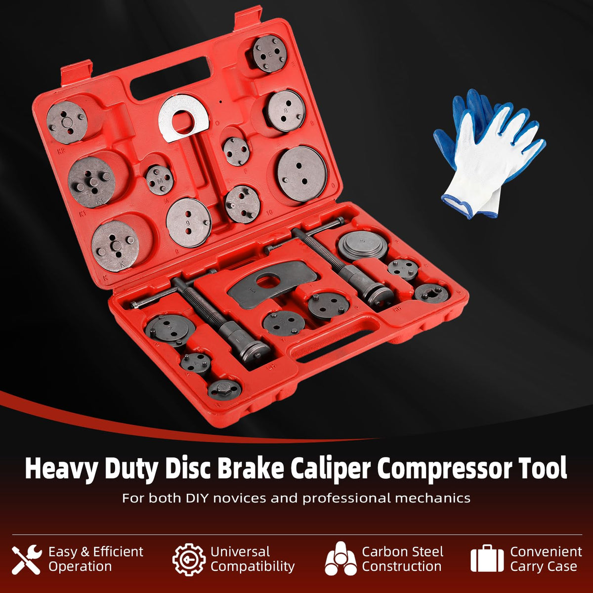 Disc Brake Caliper Compressor Wind Back Tool 24pc G940219