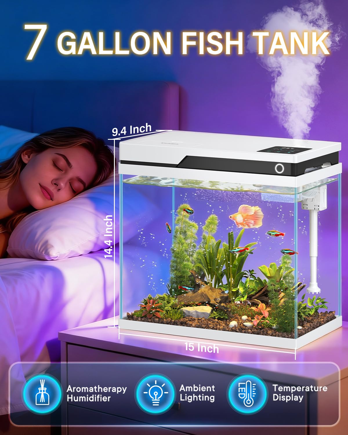7 Gallon Fish Tank H8325