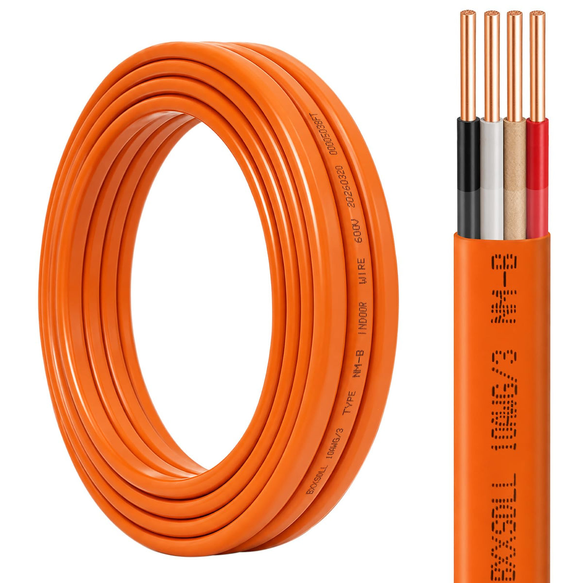 10/3 NM-B Electrical Wire with Ground Y1250