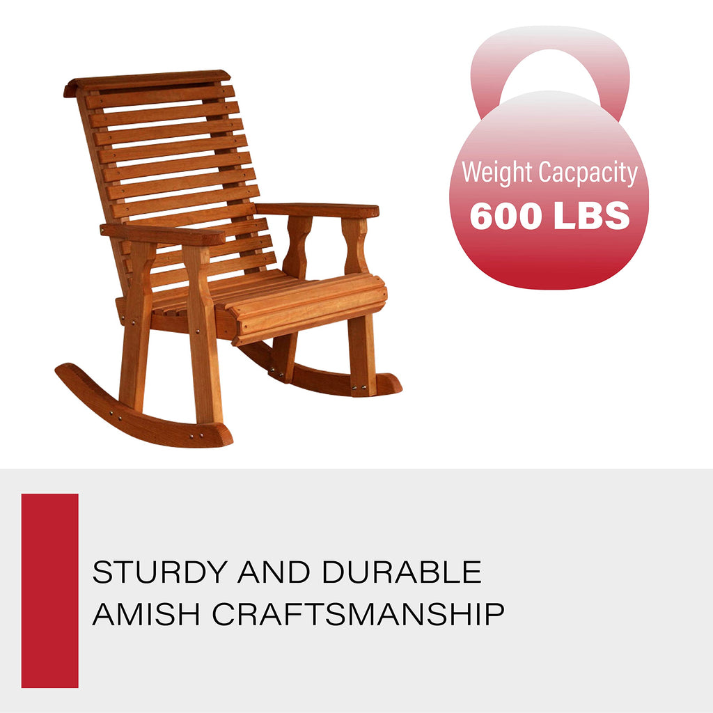 Cedar Stain Pressure Treated Rocking Chair U2967
