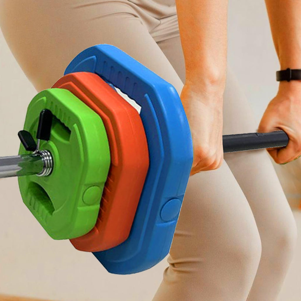 Adjustable Barbell Set with Weight Plates U58449