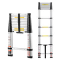 12.5ft Aluminum Telescoping Ladder 330LBS P4512