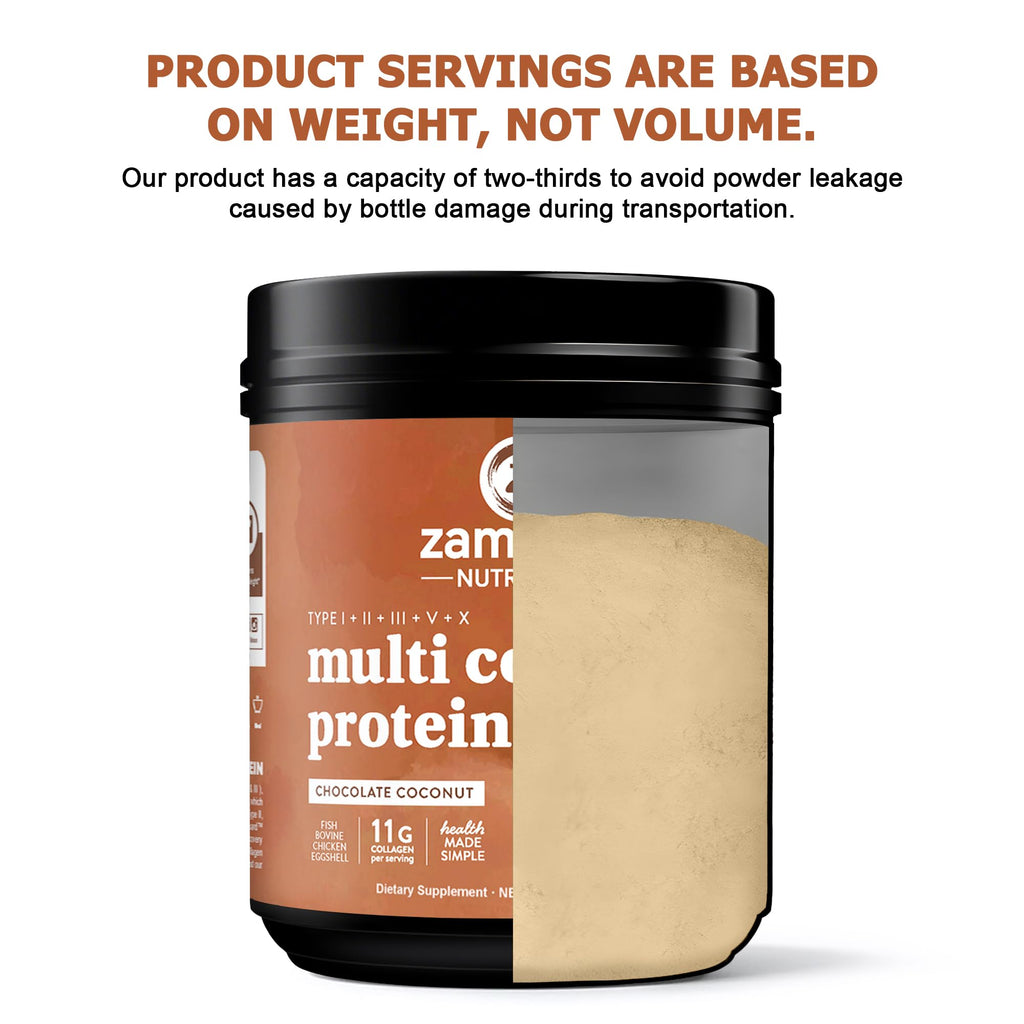Multi Collagen Peptides Protein Powder, Chocolate, 1LB N67245