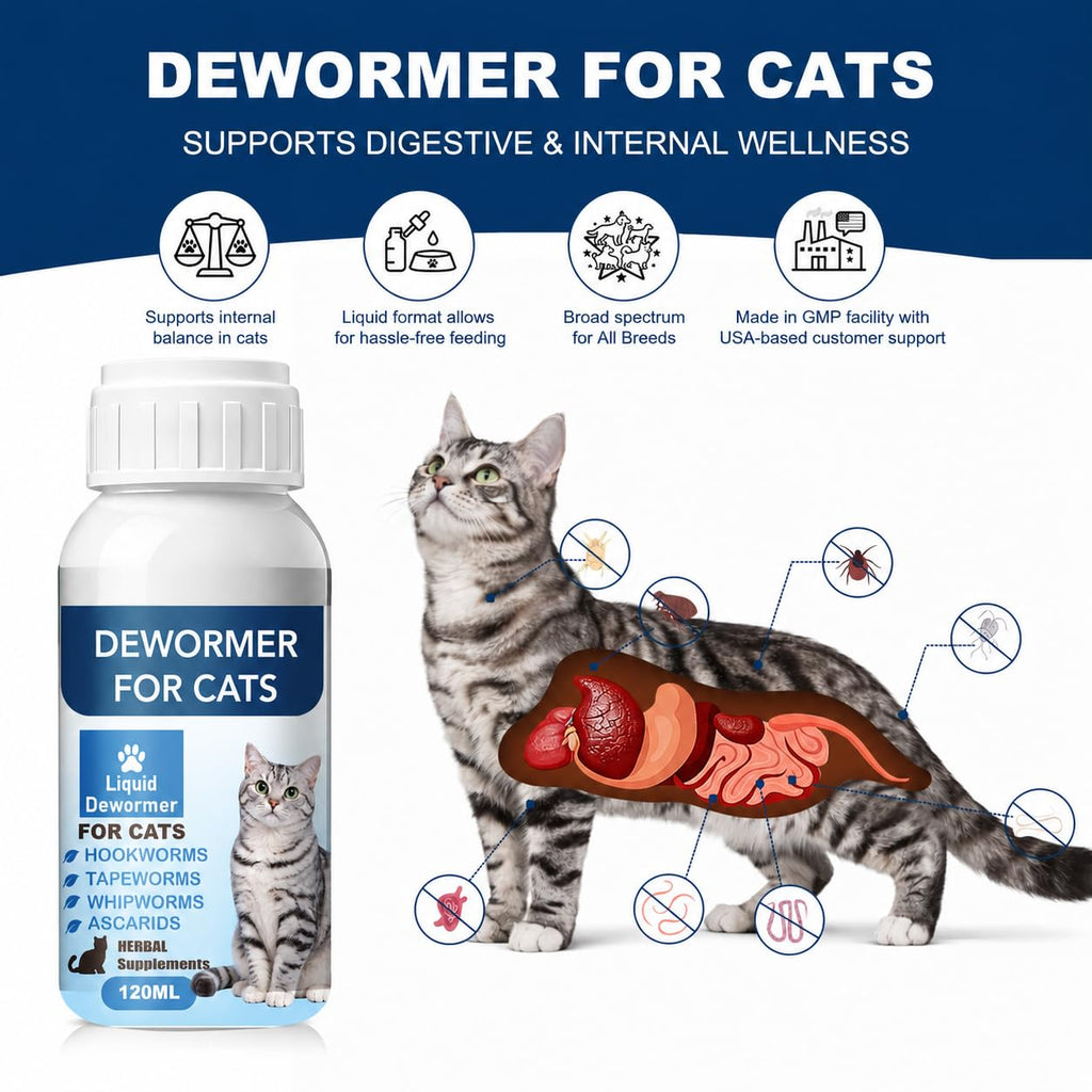 Broad Spectrum Cat Dewormer Liquid 4 oz Q846