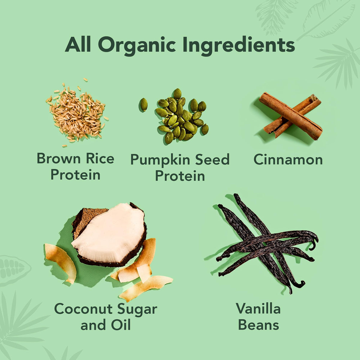 Organic Plant Based Vanilla Protein Powder 19.6 oz G359124