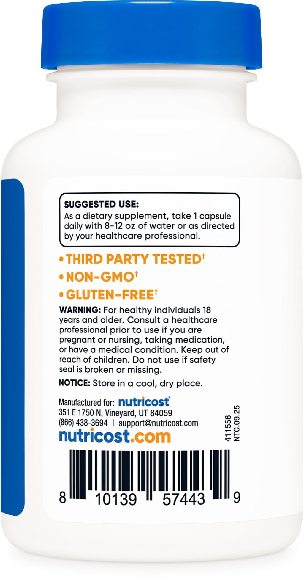 Lactase Enzyme Complex 120 Capsules Gluten-Free Q520
