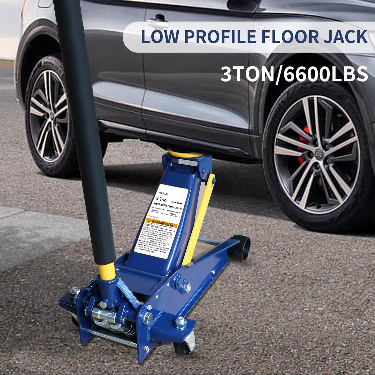3 Ton Low Profile Hydraulic Steel Floor Jack X10586