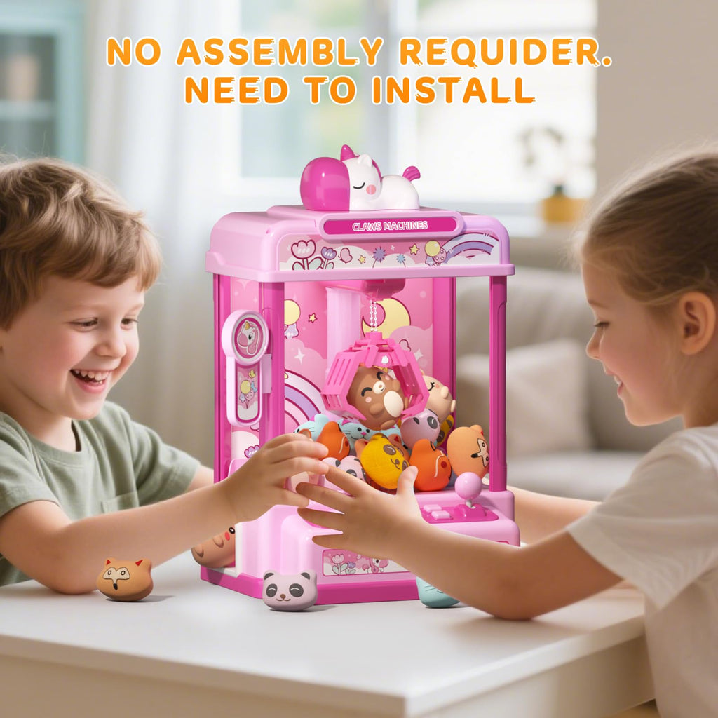 Claw Machine with Sound & 20 Mini Plush Toys U521