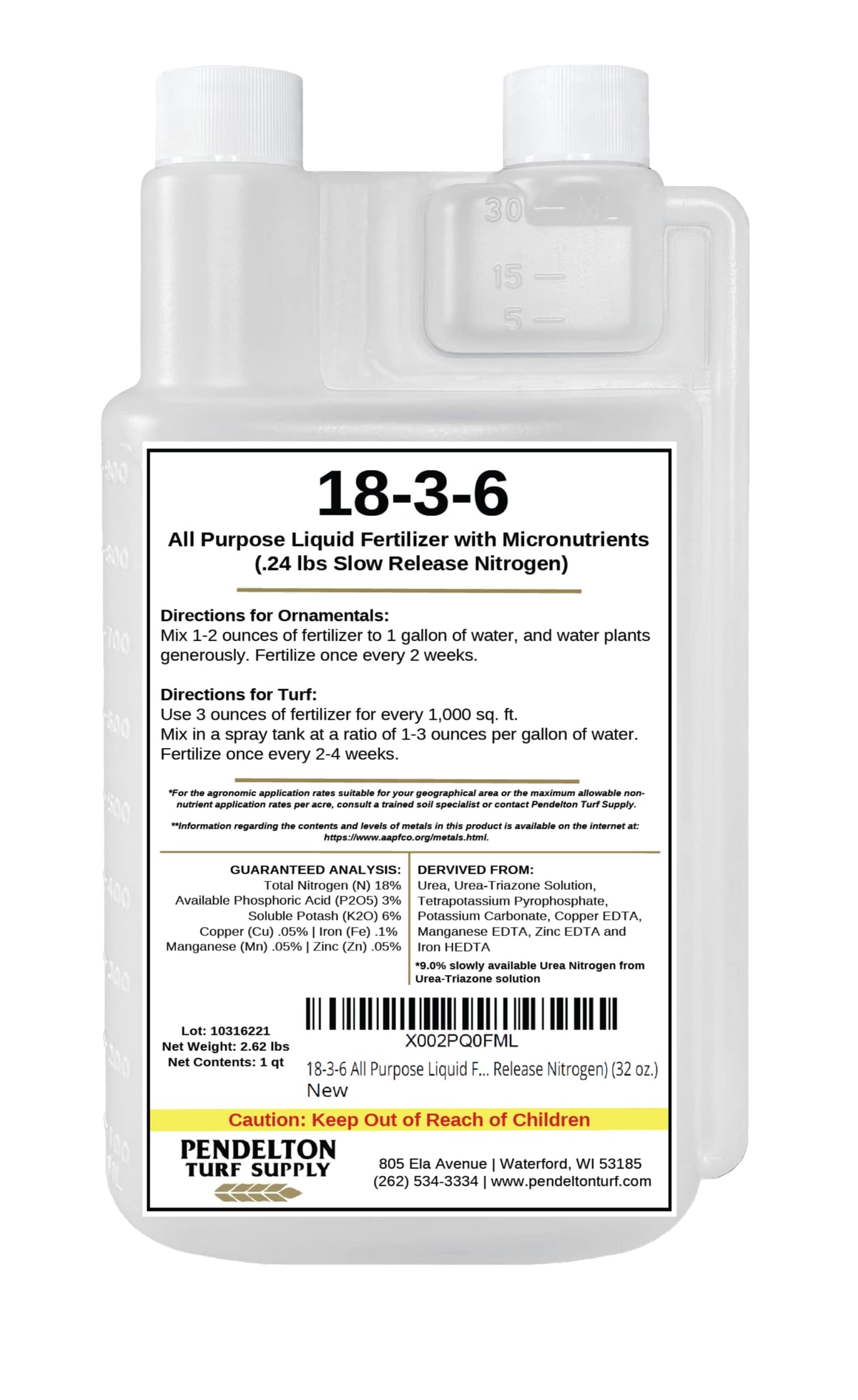 All Purpose Liquid Fertilizer & Micro Nutrients 32 oz E166907