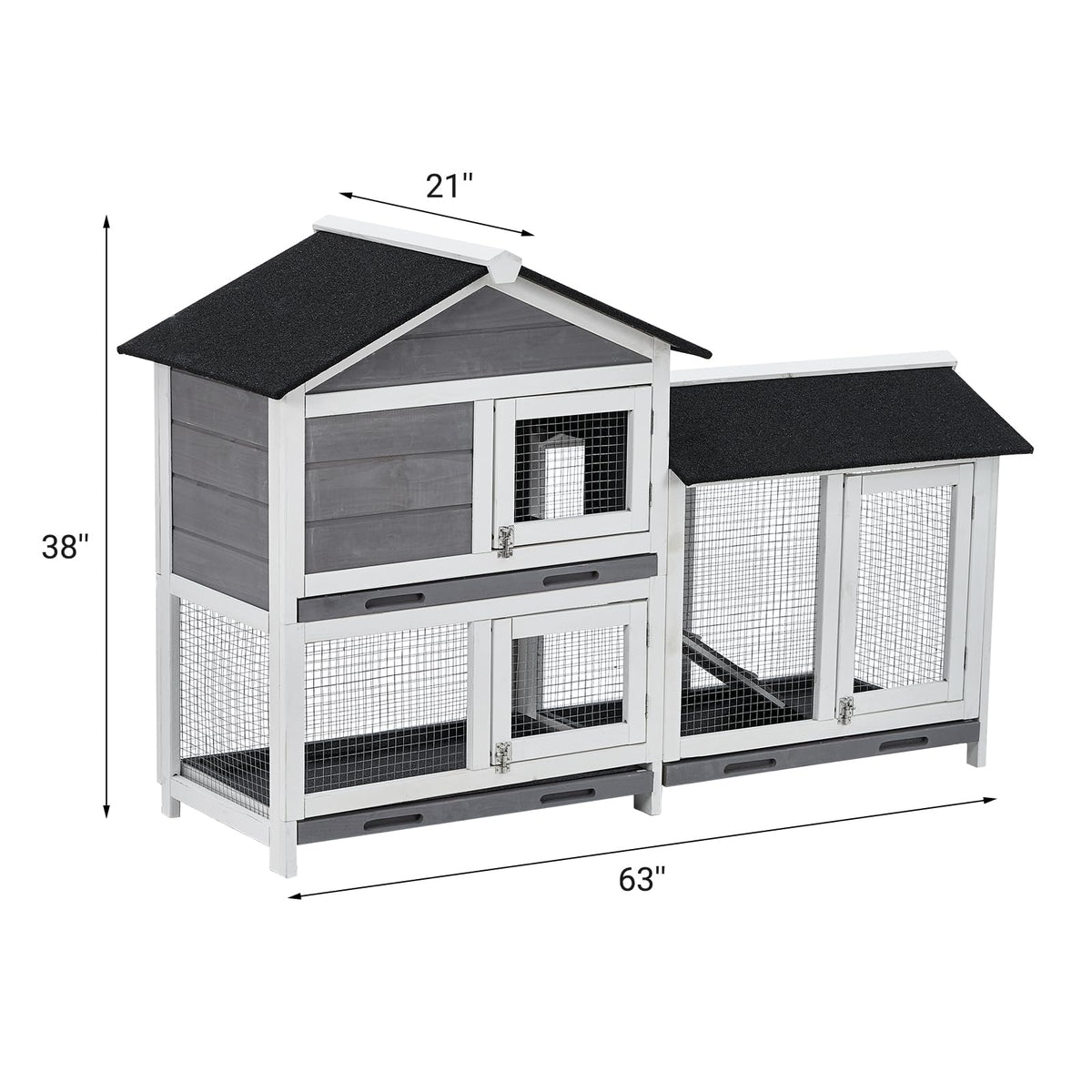 63'' 2-Tier Bunny Hutch T4949