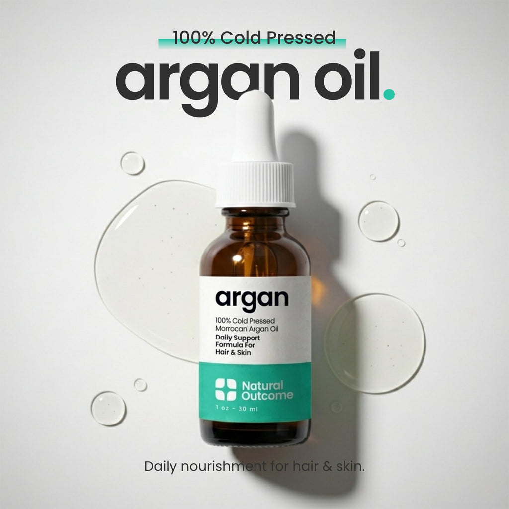 Argan Oil 100% Pure Moroccan Cold-Pressed Face, Body and Hair Oil 1 oz Z75870