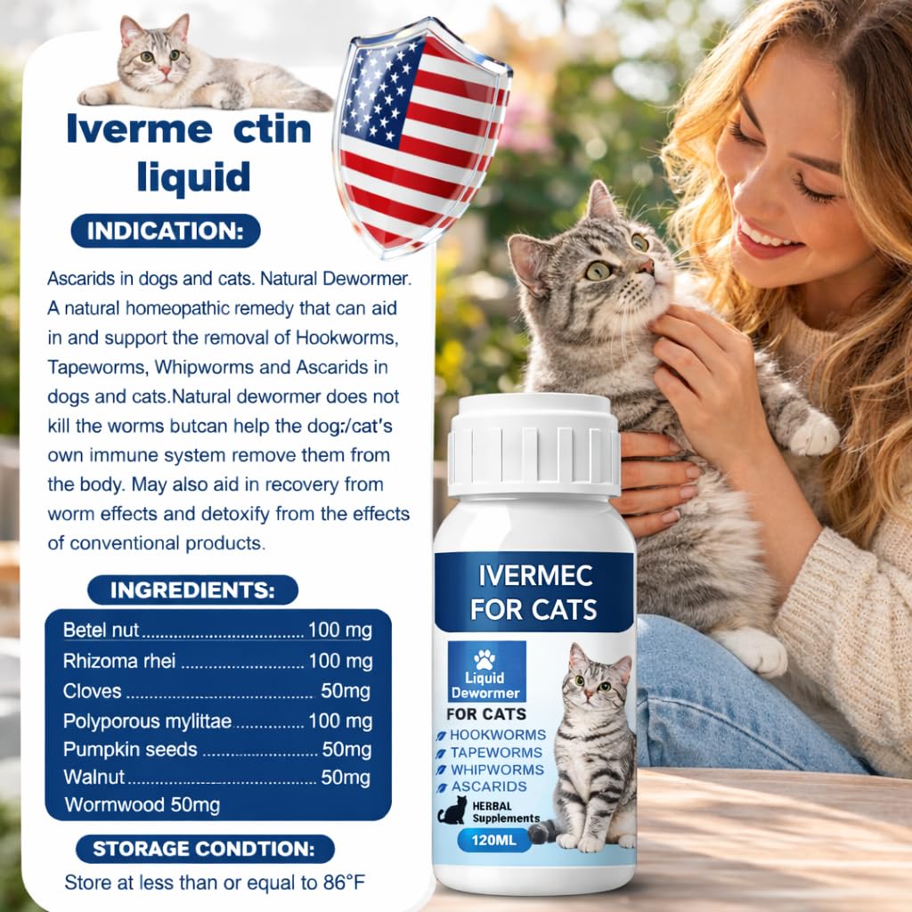 Broad Spectrum Cat Dewormer Liquid 4 oz Q846