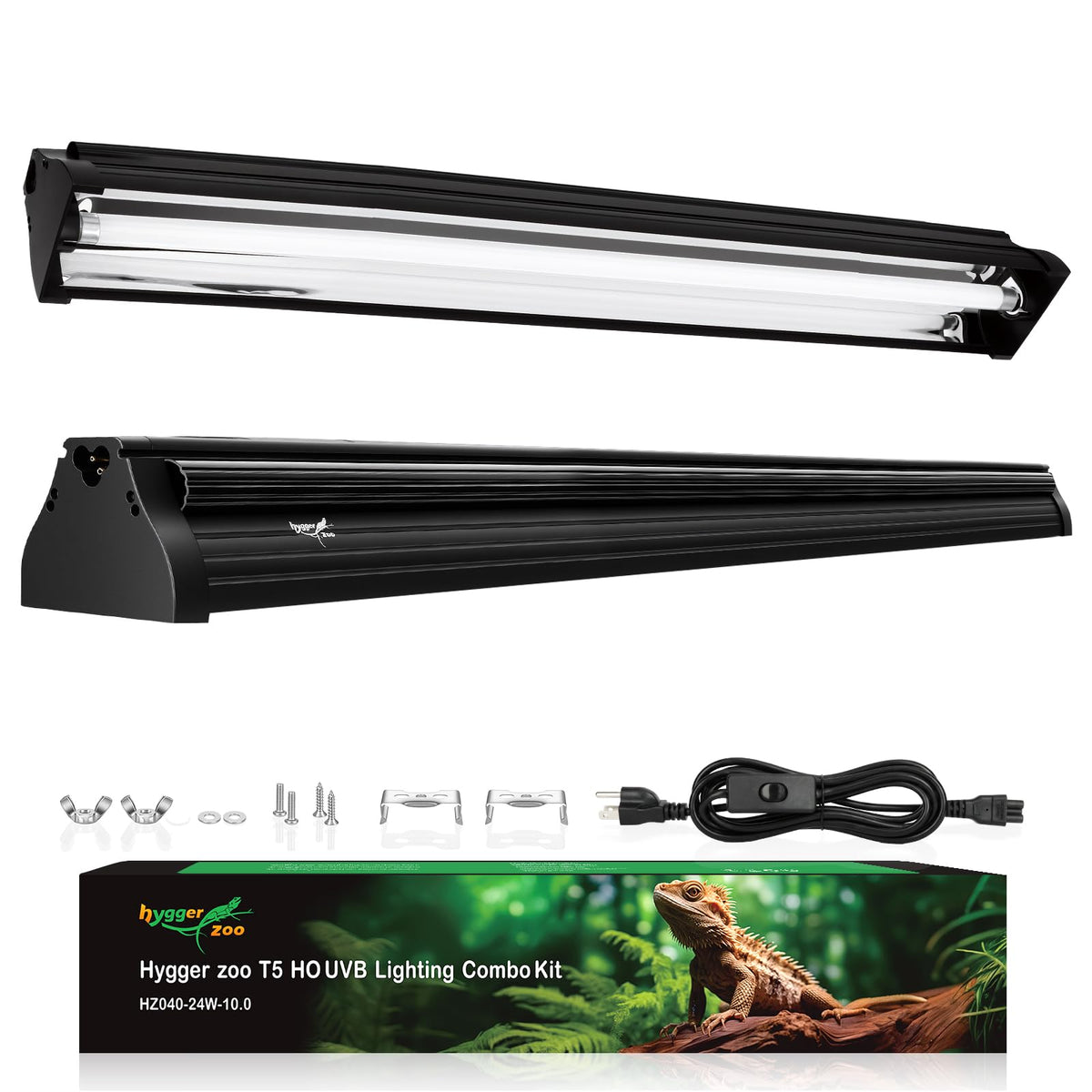 24W UVB Reptile Light Fixture Combo Kit P8753