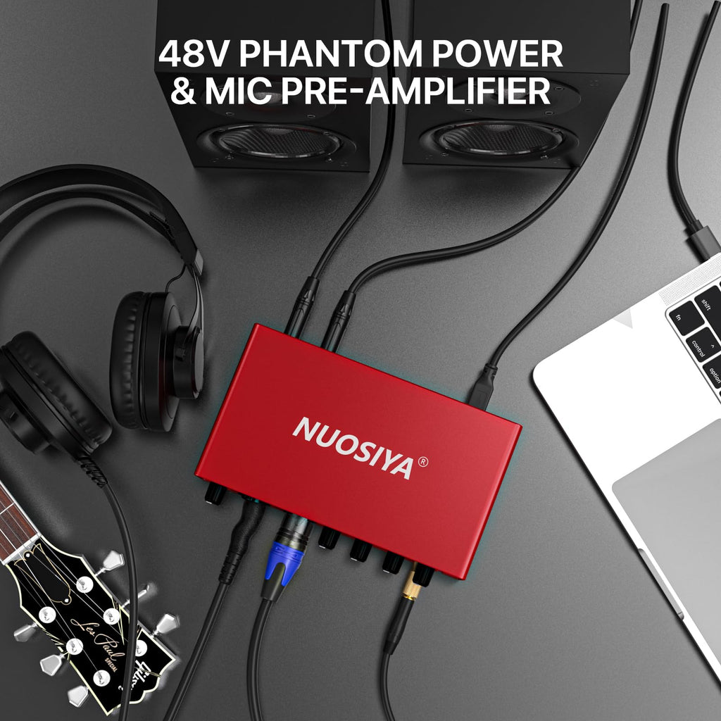 Red USB Audio Interface with 48V Phantom Power J604732