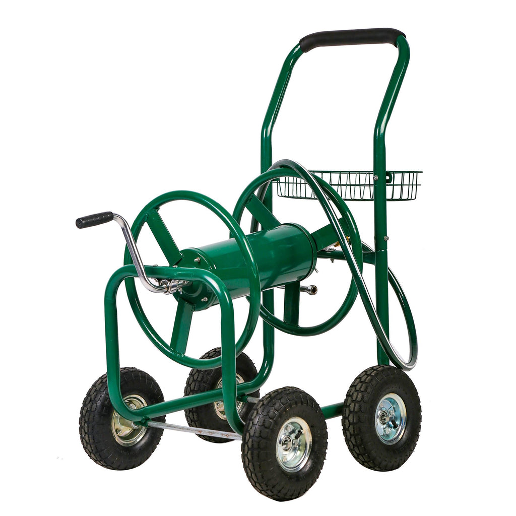 Garden Hose Reel Cart with 4 Wheels X79123