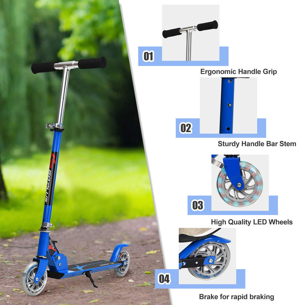 Folding Kick Scooter with 2 Flash Wheels N26816