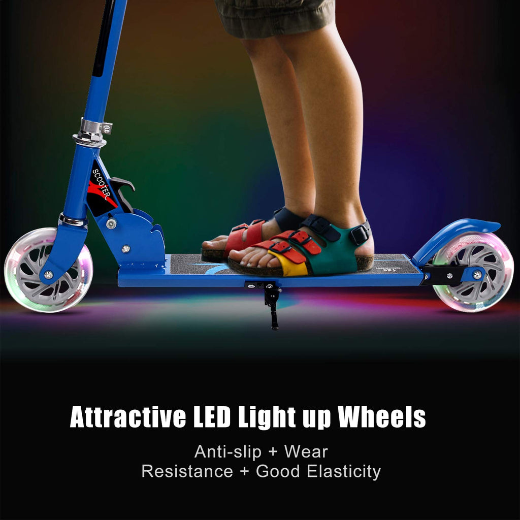 Folding Kick Scooter with 2 Flash Wheels N26816