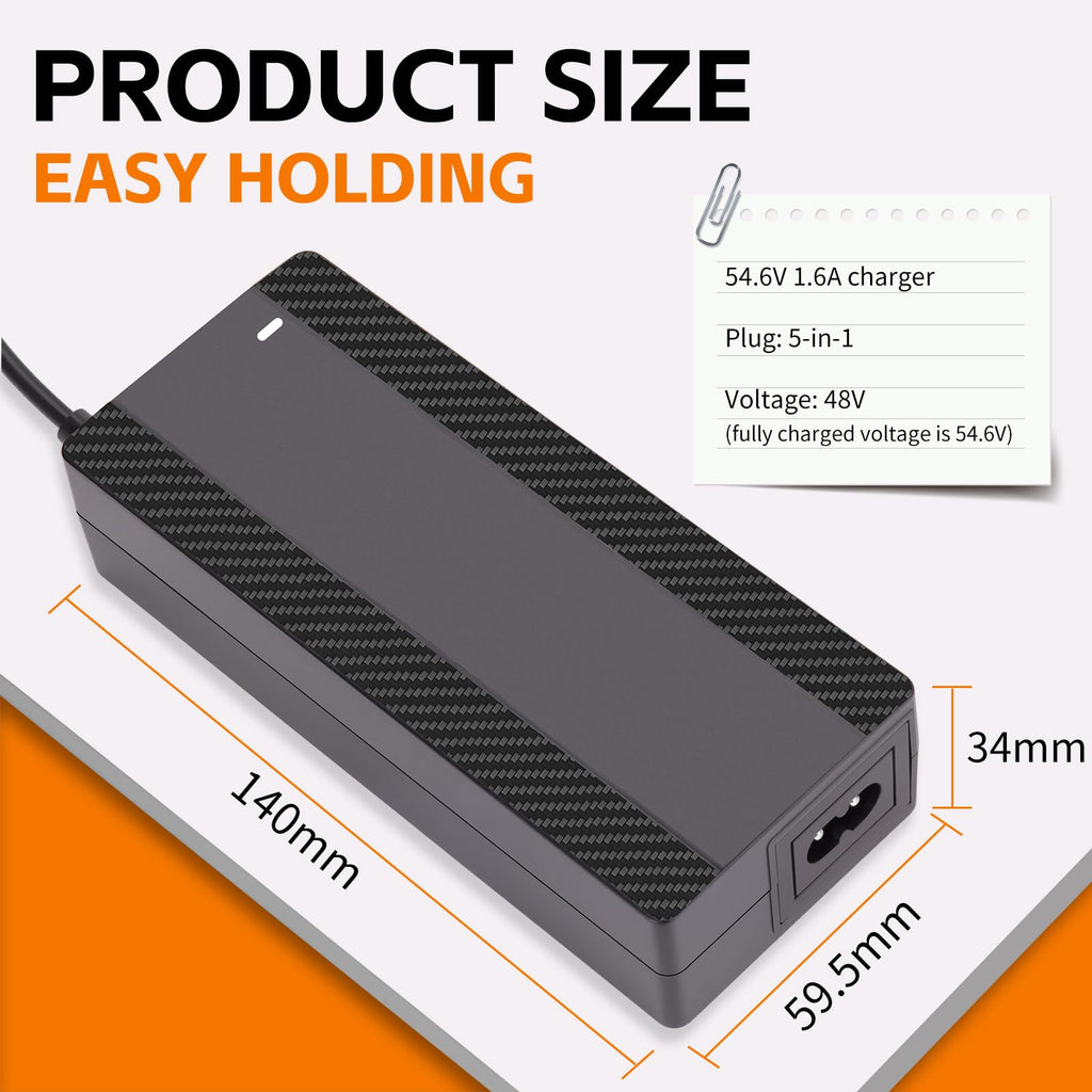 54.6V 1.6A Electric Scooter Charger for 48V Lithium Battery G27694