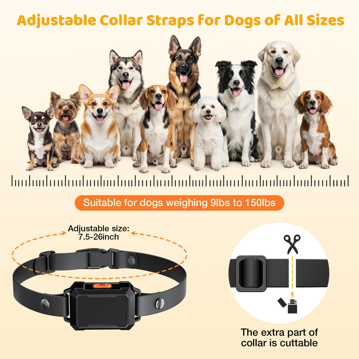 Electric Fence for Dogs with 2 Collars A833