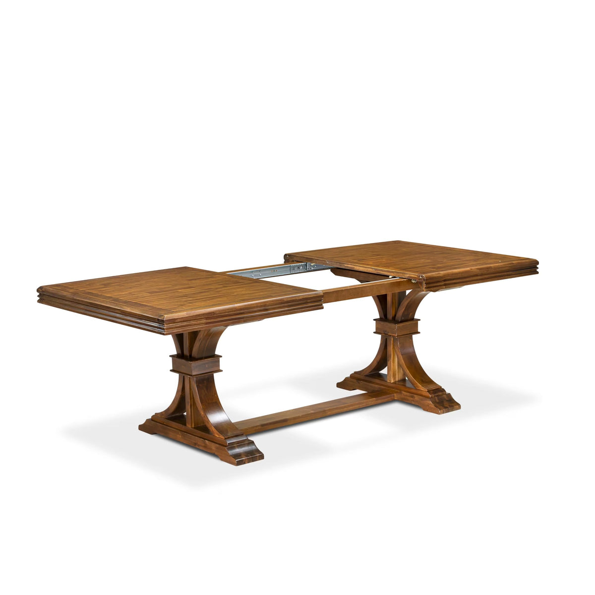 9 Piece Dining Table Set with 8 Light Beige Fabric Chairs Z923