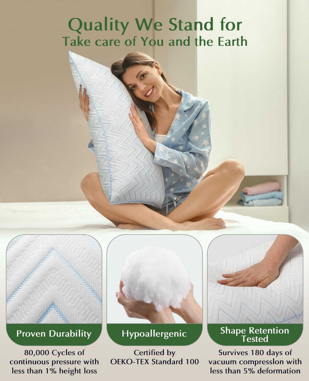King Size Pillows Set of 2 J50593