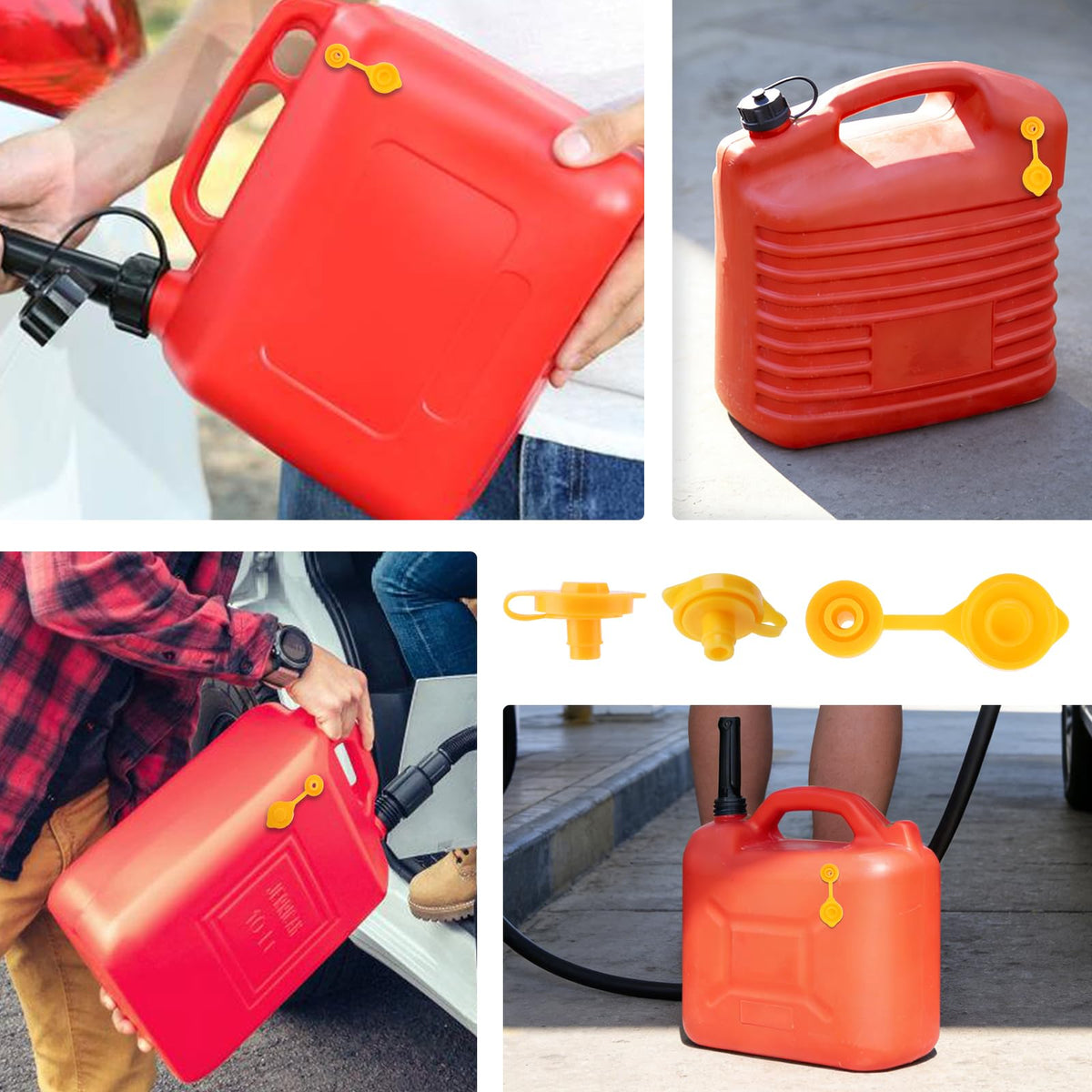 Yellow Plastic Gas Can Vent Caps Q1020